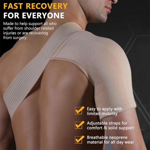 Breathable shoulder compression sleeve