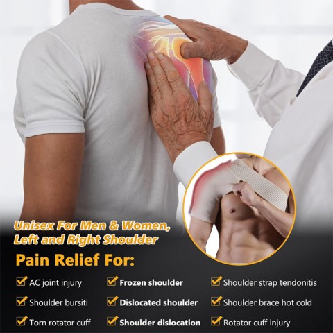 Breathable shoulder compression sleeve