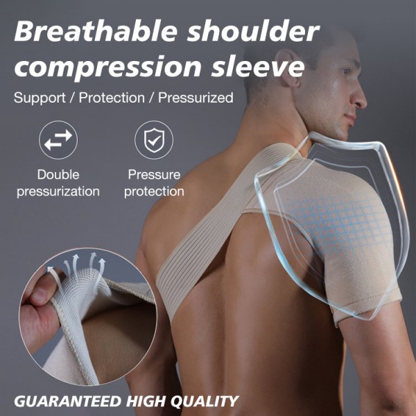 Breathable shoulder compression sleeve..