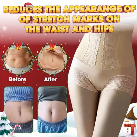 Lace high-waisted shaping pants