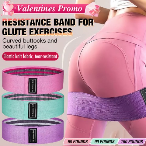 Resistance band for glute exercises