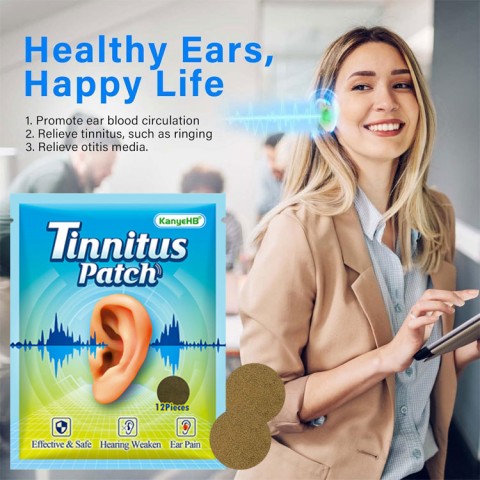Tinnitus and hearing loss patches