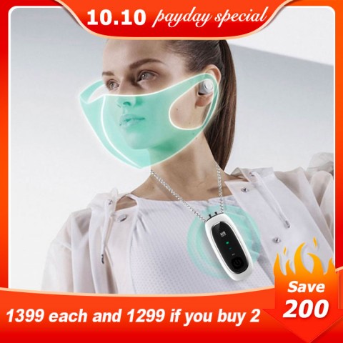 2021 latest adjustable air purifier necklace-hm9