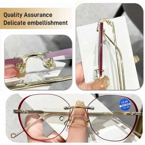 anti blue light frameless reading glasses