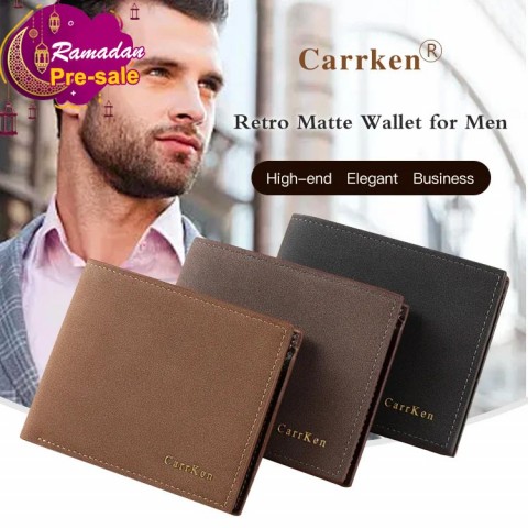 Carrken French Fashion Matte Wallet for Men
