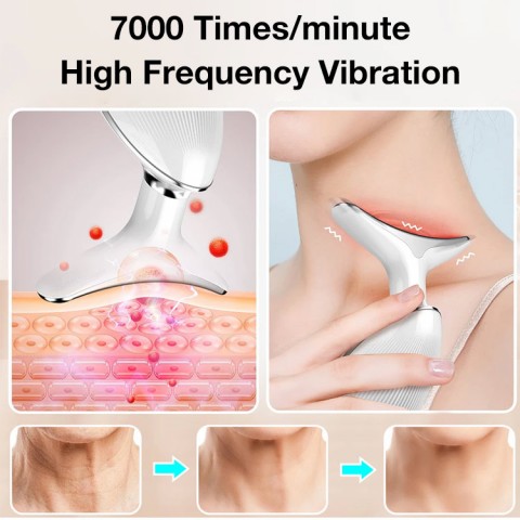 Anti-wrinkle and skin lifting neck and face massager