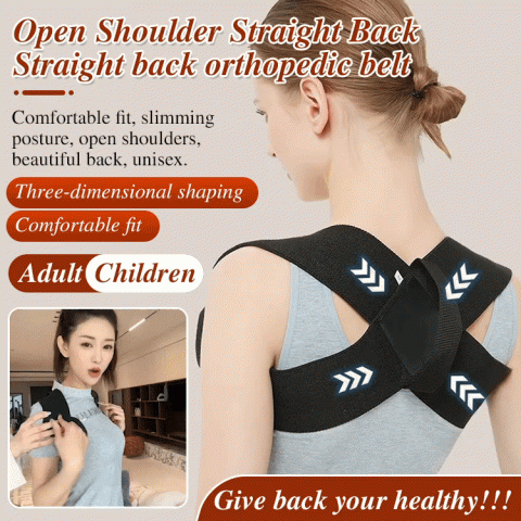 Straight back orthopedic belt