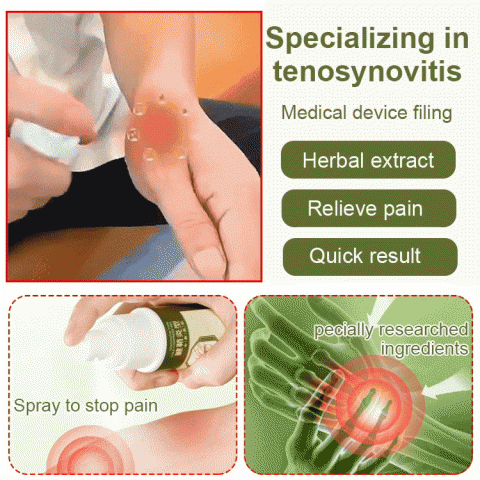 Tenosynovitis Heel Pain Spray