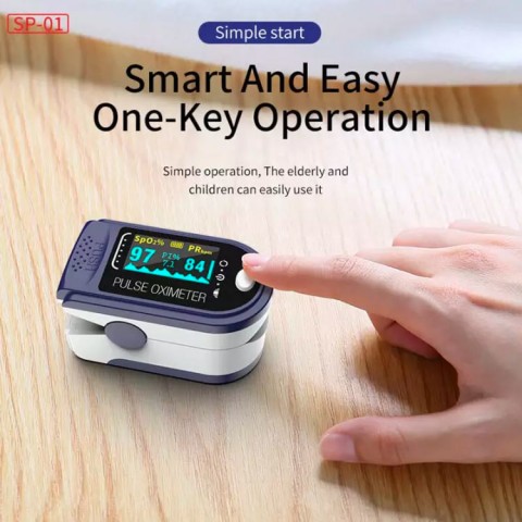 SP01 Blood Oxygen Saturation Monitor Finger Clip Pulse Oximeter