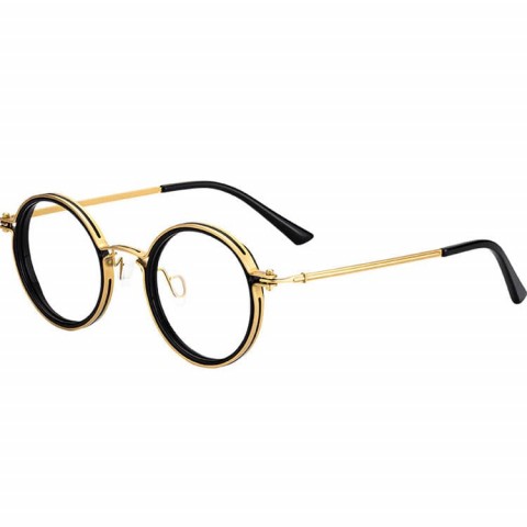 Designer pure titanium classic retro small round glasses frame