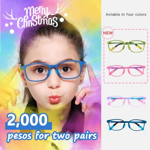 Unicorn color series children anti-blue light glasses