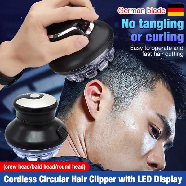 Cordless Circular Hair Clipper with LED ..