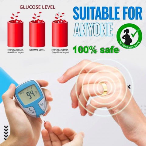 Magnetic therapy blood sugar control ring