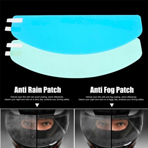 Helmet rainproof and anti-fog film