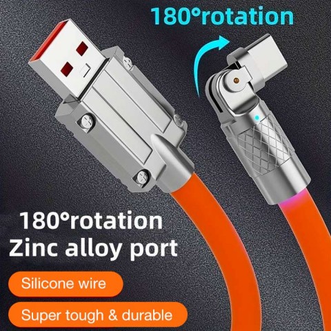 180° Rotating Fast Charge Cable