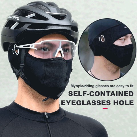 Ice silk face protection cycling hood