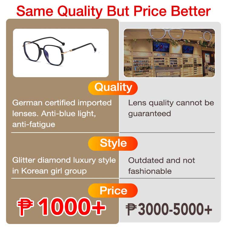 Mothers Day Promo - One year warranty- Diamond Anti-blue Llight Reading Glasses - Makes you look 10 years younger-Free glasses case and glasses cloth