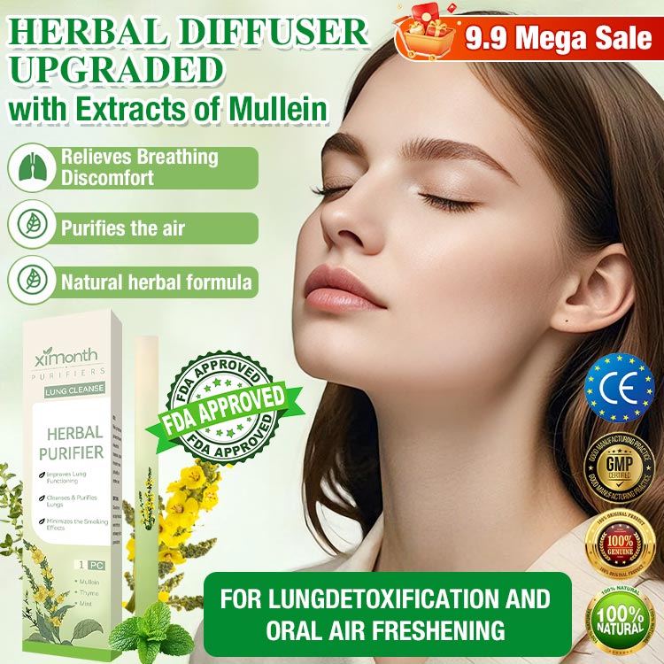 9.9 Mega Sale Add 151P for second one - Herbal Diffuser Upgraded with Extracts of Mullein - Can be used 300 times - Clean your lungs with every puffs!