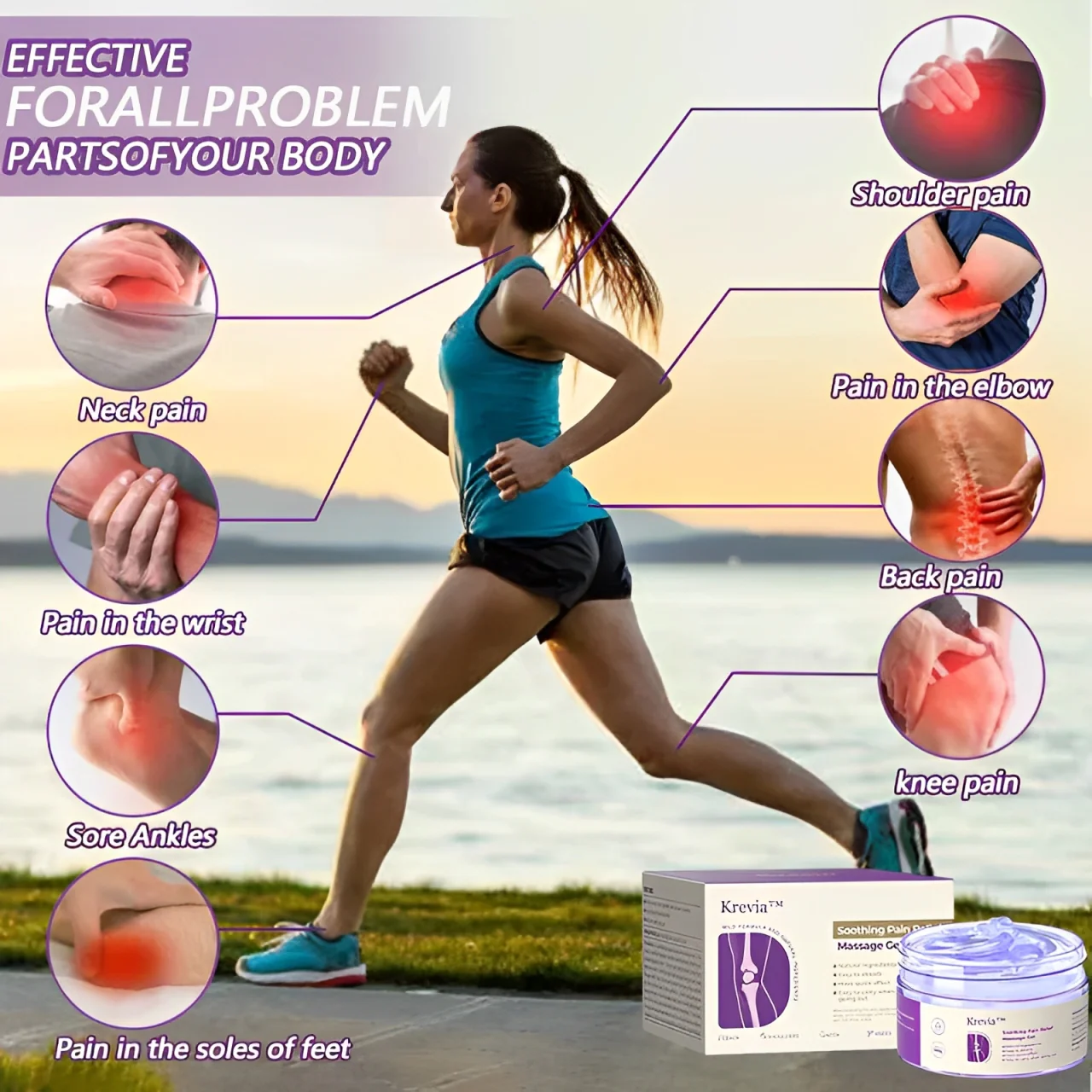 Christmas Promotion - Soothing Pain Relief Massage Gel - Perfect for Joint pain/Muscle soreness/Tenosynovitis/Finger tingling!