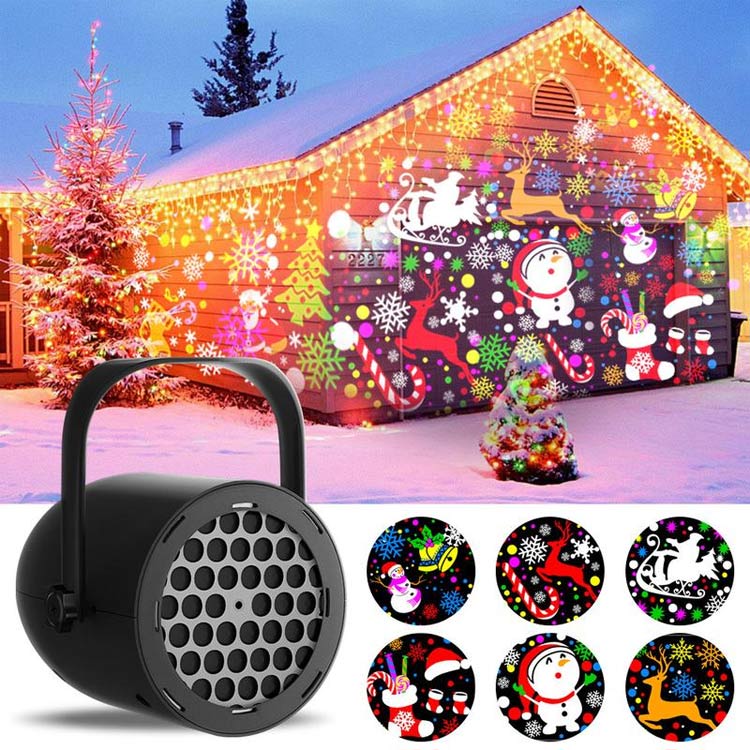 Christmas Mega Sale One Year Warranty - Snowflake Christmas Projector - Easy to set up/Bright and clear projections - Great for adding holiday feeling to any space!