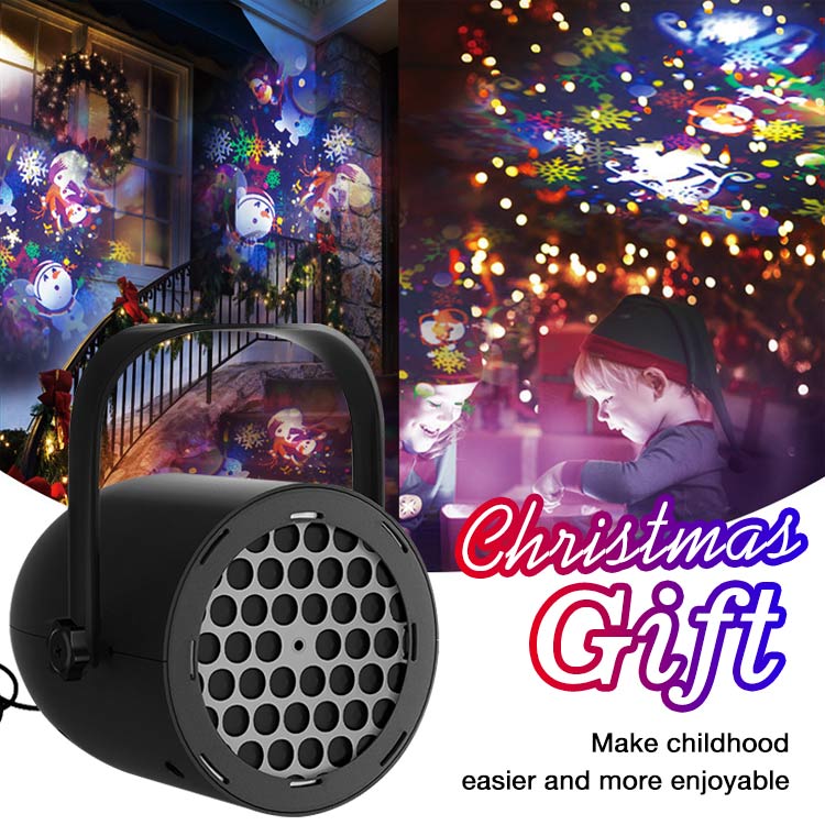 Christmas Mega Sale One Year Warranty - Snowflake Christmas Projector - Easy to set up/Bright and clear projections - Great for adding holiday feeling to any space!