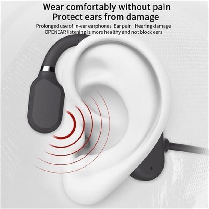 PAY DAY SALE 45% OFF - One year warranty Safe and comfortable bone conduction headphones -Bass upgrade for better listening and better ear protection