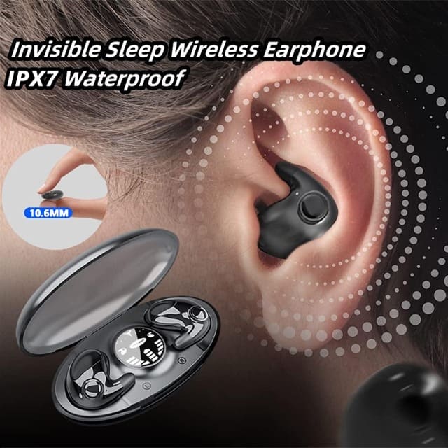 Easter Promotion-One Year Quality Guarantee-German import Invisible Sleep Wireless Earphone-HIFI Sound Quality. Intelligent high-definition noise reduction call	