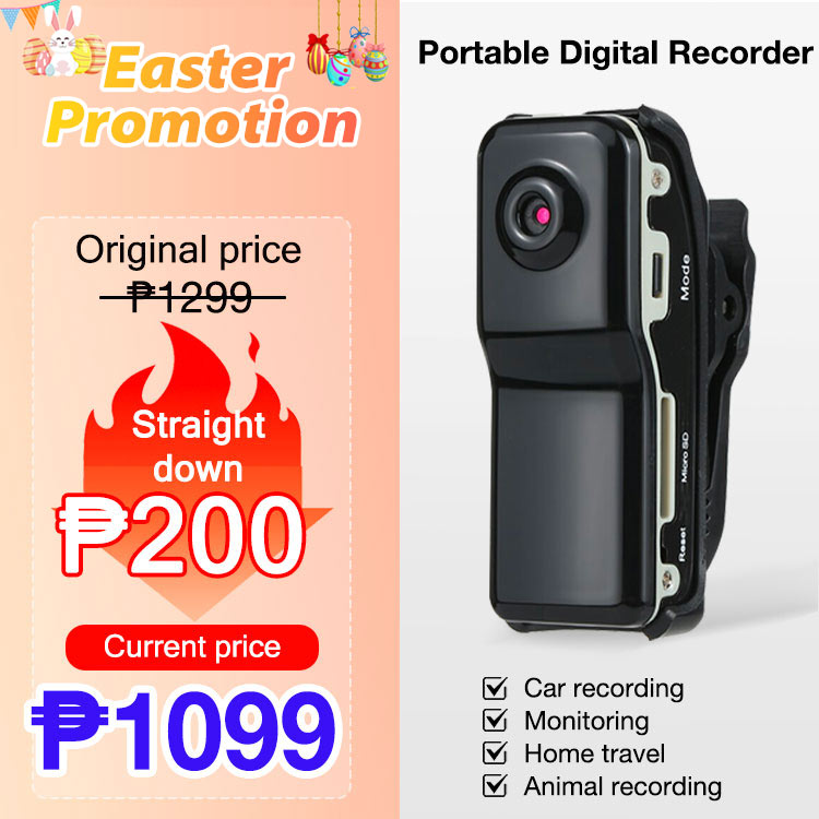 Easter Promotion ₱200 Off - 2024 New Upgrade Portable Sports Camera - Record anytime, anywhere. 1 year warranty. Free shipping from Manila