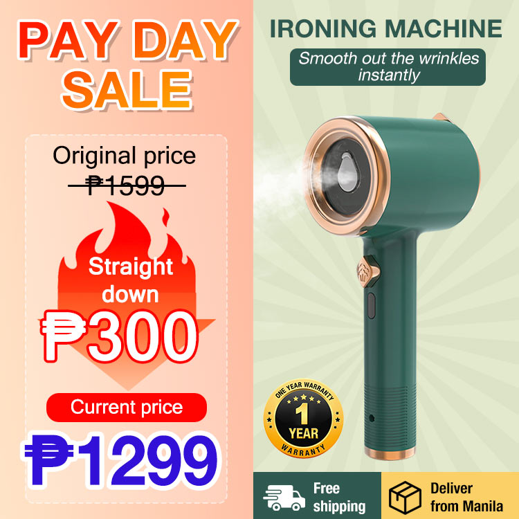 PAY DAY SALE 45% OFF One year warranty - 300 pesos off - New professional mini ironing machine-Remove wrinkle within 3 seconds,Clothes restored to like new