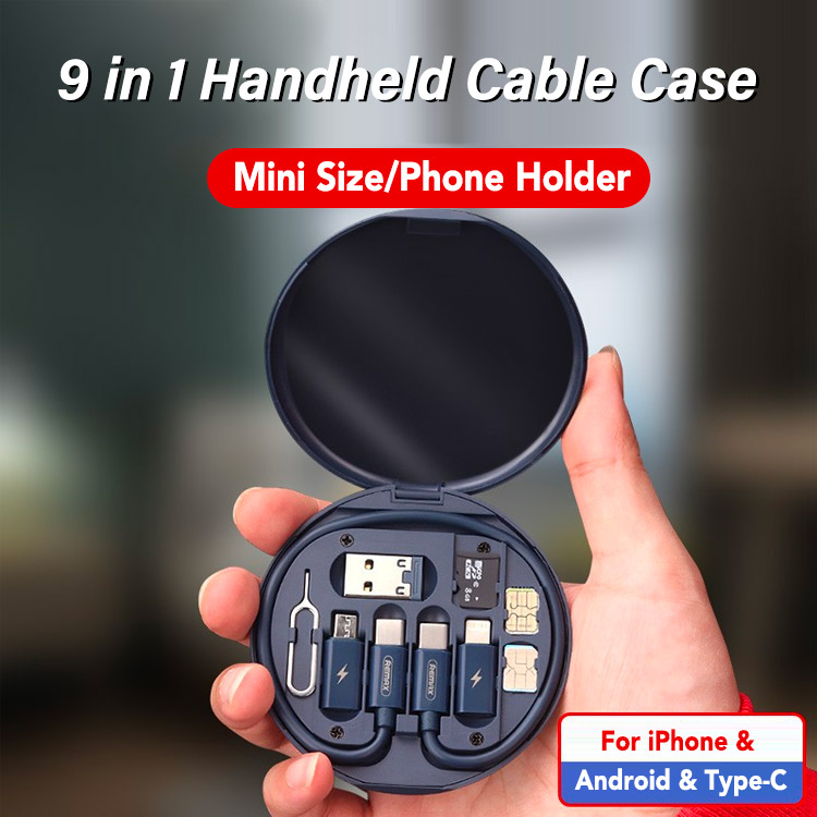 9 in 1 Cable Case - For Iphone/Android/Type-C- Multifunctional 60W USB Data Cable Gadgets - Buy 2 and save 400 pesos