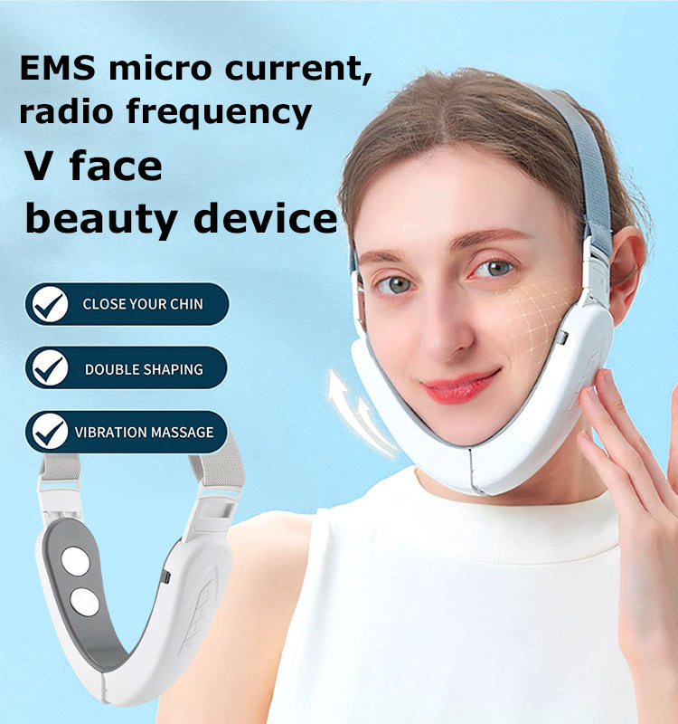 V Face Lifting Device Ems Massage Double Chin V Shaped Face Slimming